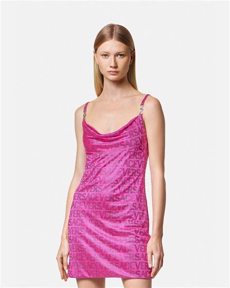 swarovski-crystal versace mini dress